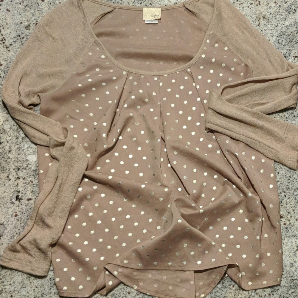 Brown and Gold Long Sleeve